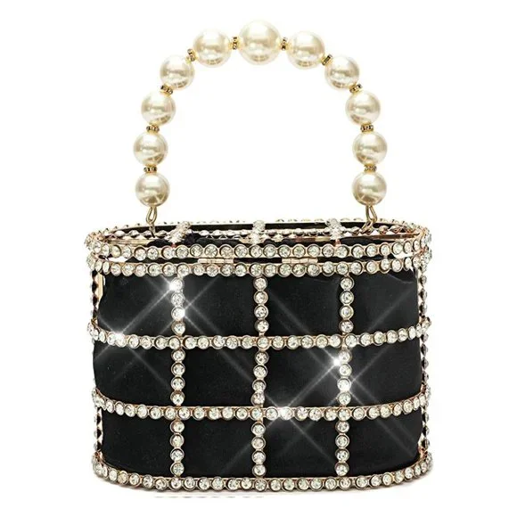 NEW Sparkling Bling Swarovski Crystal Pearl Clutch Purse Bag: + FREE Gif… - Picture 11 of 16